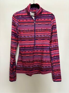 Nike Pro Dri-Fit 1/2 Zip Athletic Running Jacket  Pullover Size S Pink, Purple